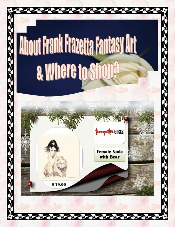 About Frank Frazetta Fantasy Art & Where to Shop?
