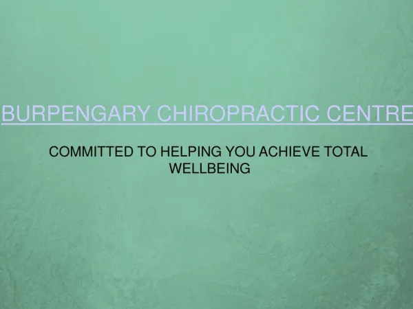 Burpengary Family Chiropractic Care Centre