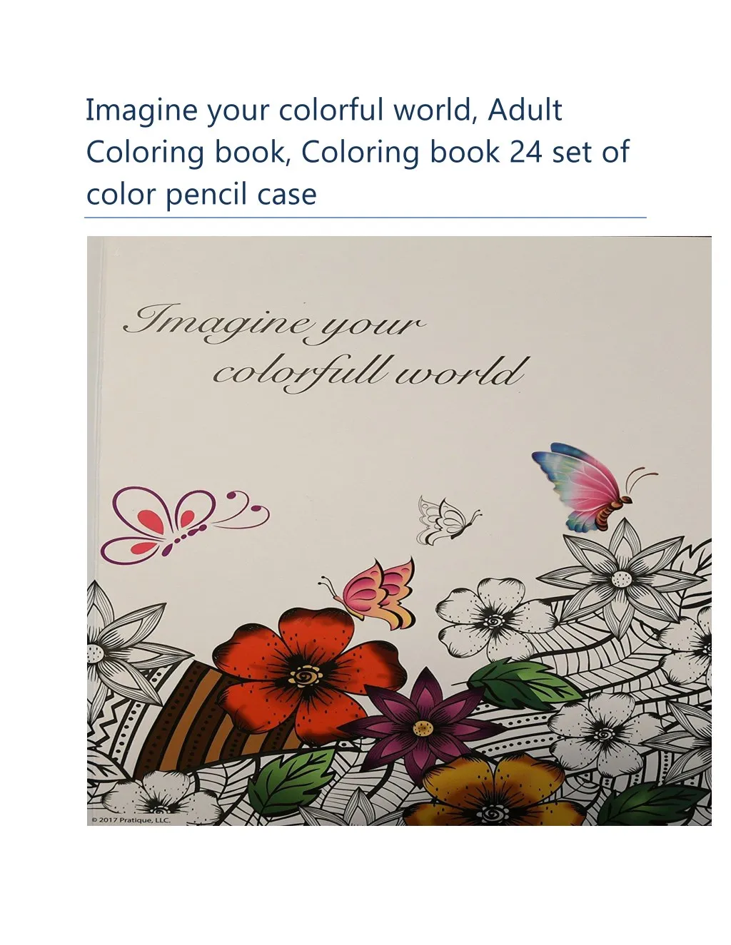 imagine your colorful world adult coloring book