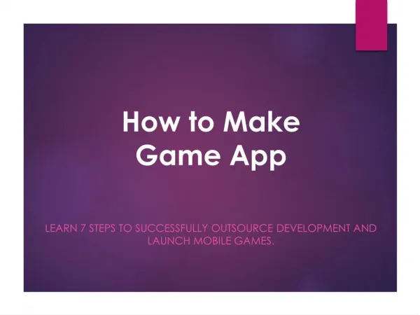 How to Make Game App