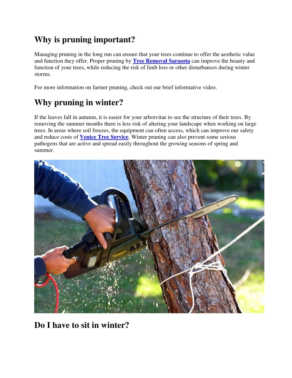 why is pruning important
