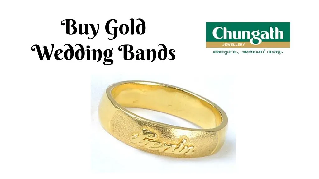 buy gold wedding bands