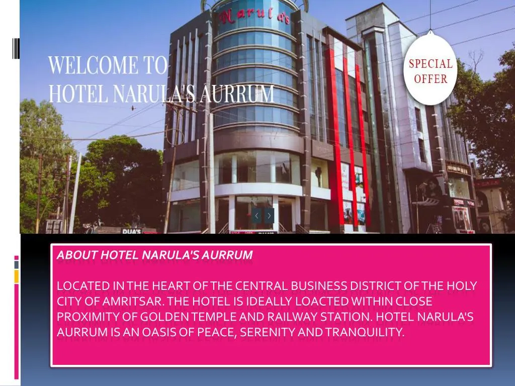 about hotel narula s aurrum located in the heart