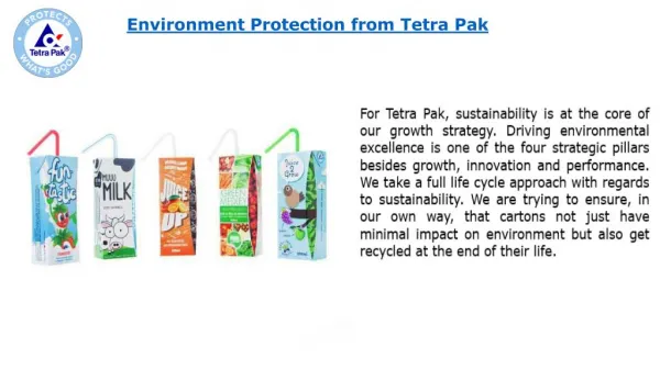 Environment Protection for All from Tetra Pak