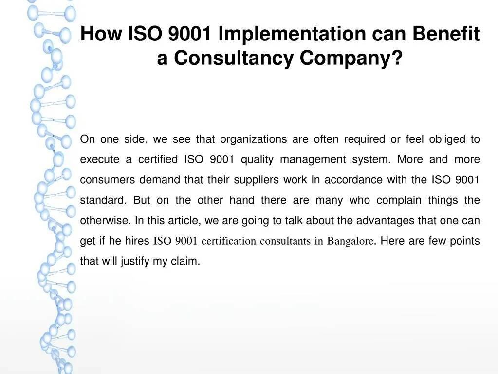 how iso 9001 implementation can benefit