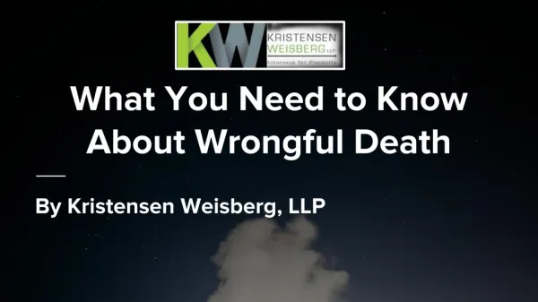 What You Need to Know About Wrongful Death?