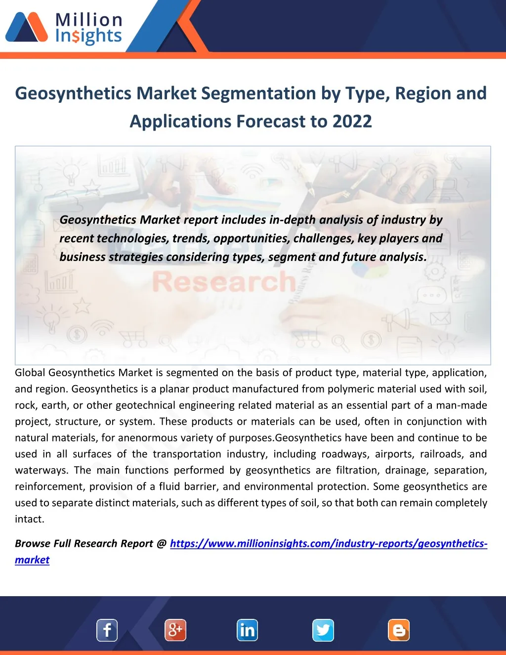 geosynthetics market segmentation by type region