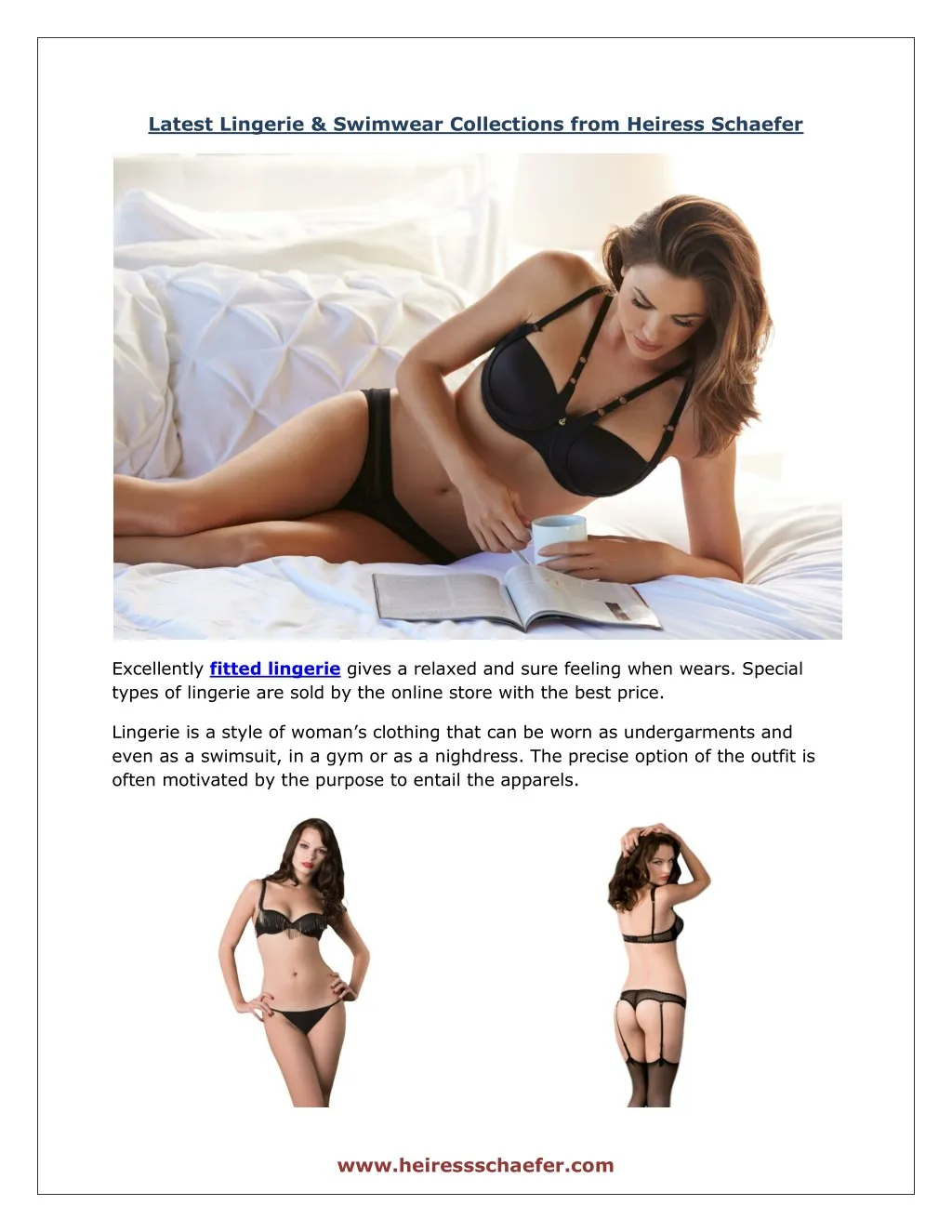 latest lingerie swimwear collections from heiress