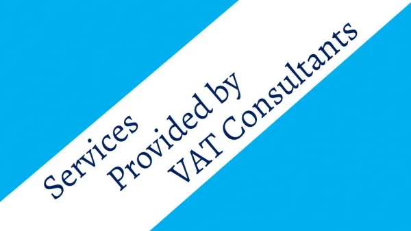 Services Provided by VAT Consultants in UAE
