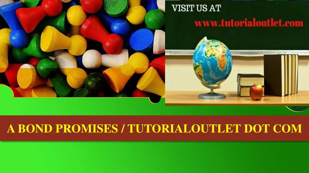 a bond promises tutorialoutlet dot com