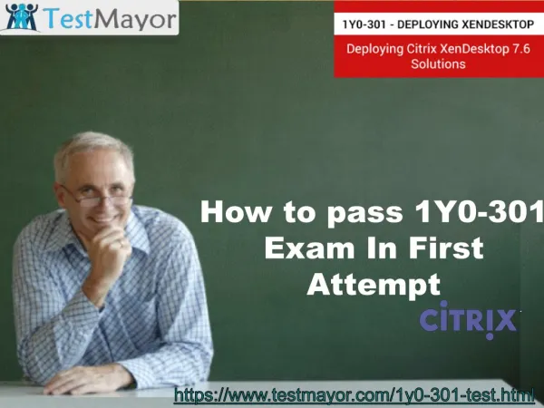 100% verified Question Answers for 1Y0-301 Exam