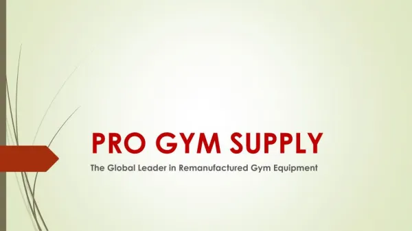 Pro Gym Supply.