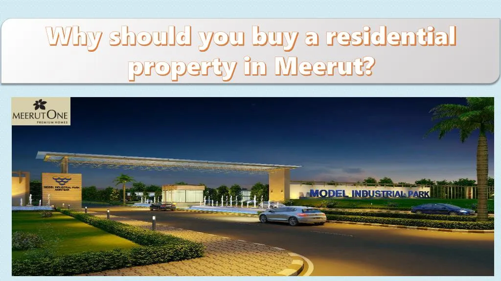 why should you buy a residential property