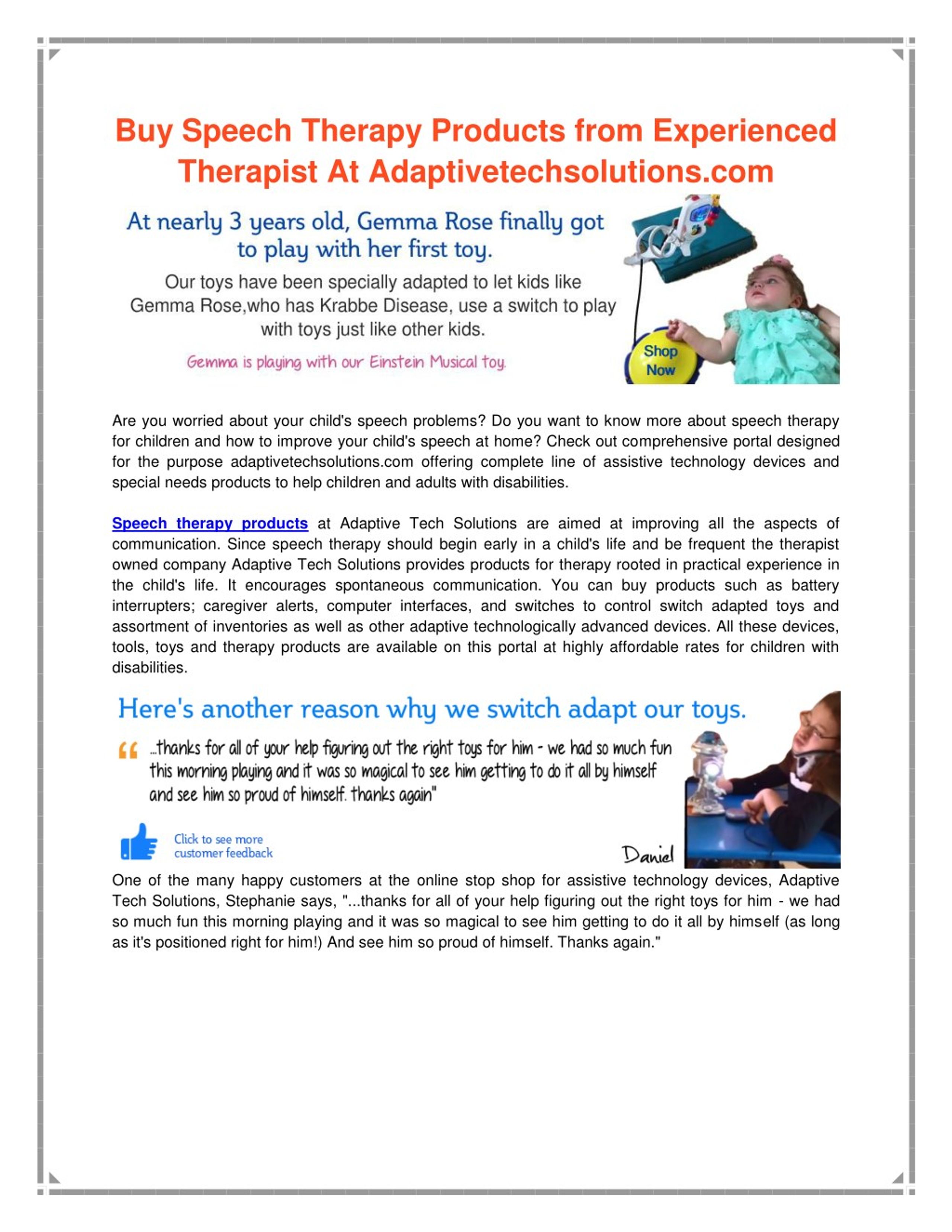 PPT - Speech Therapy Products PowerPoint Presentation, free download ...