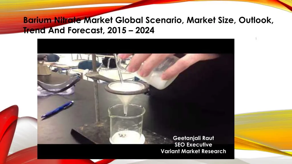 barium nitrate market global scenario market size