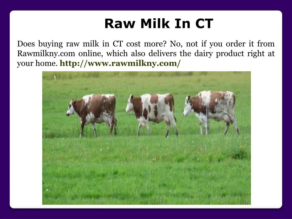 raw milk in ct