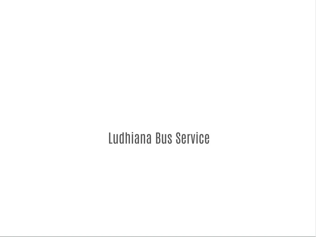 ludhiana bus service