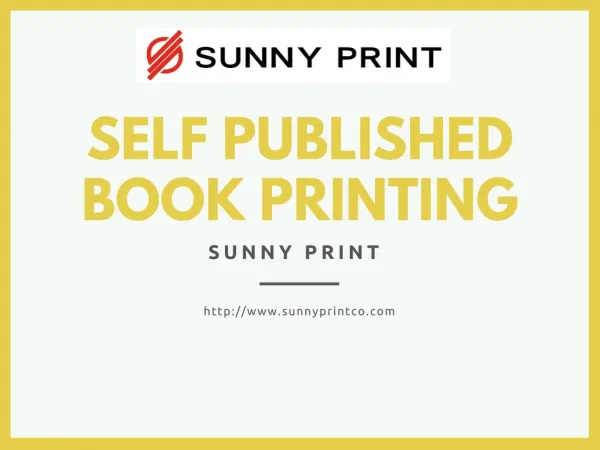 self published book printing