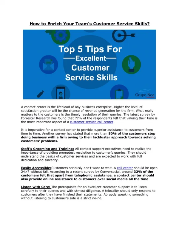 How to Enrich Your Team’s Customer Service Skills?