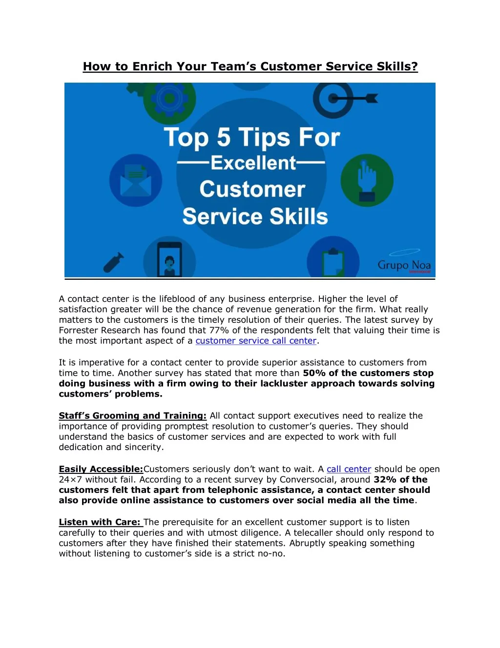 how to enrich your team s customer service skills