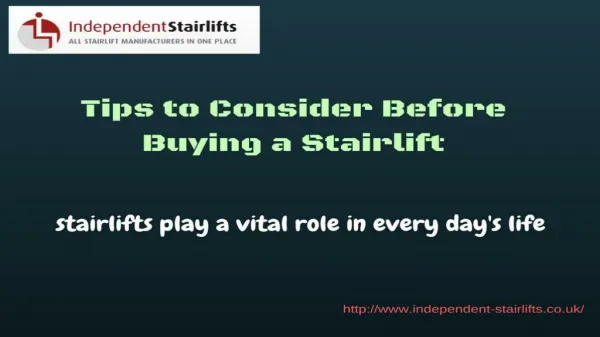 Tips to Consider Before Buying a Stairlift