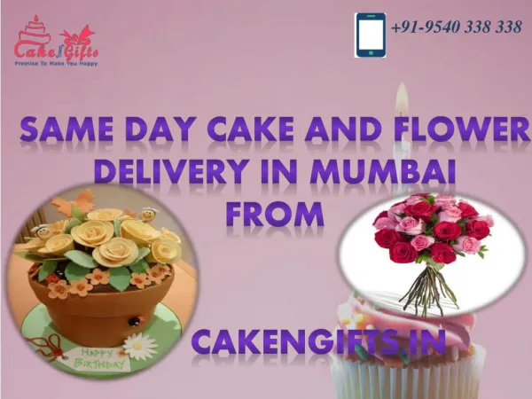 Order online Birthday cake and flower delivery in Mumbai