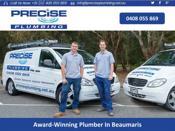 Award-Winning Plumber In Beaumaris