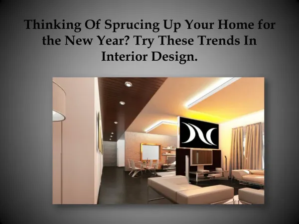 Thinking Of Sprucing Up Your Home for the New Year? Try These Trends In Interior Design HDFC