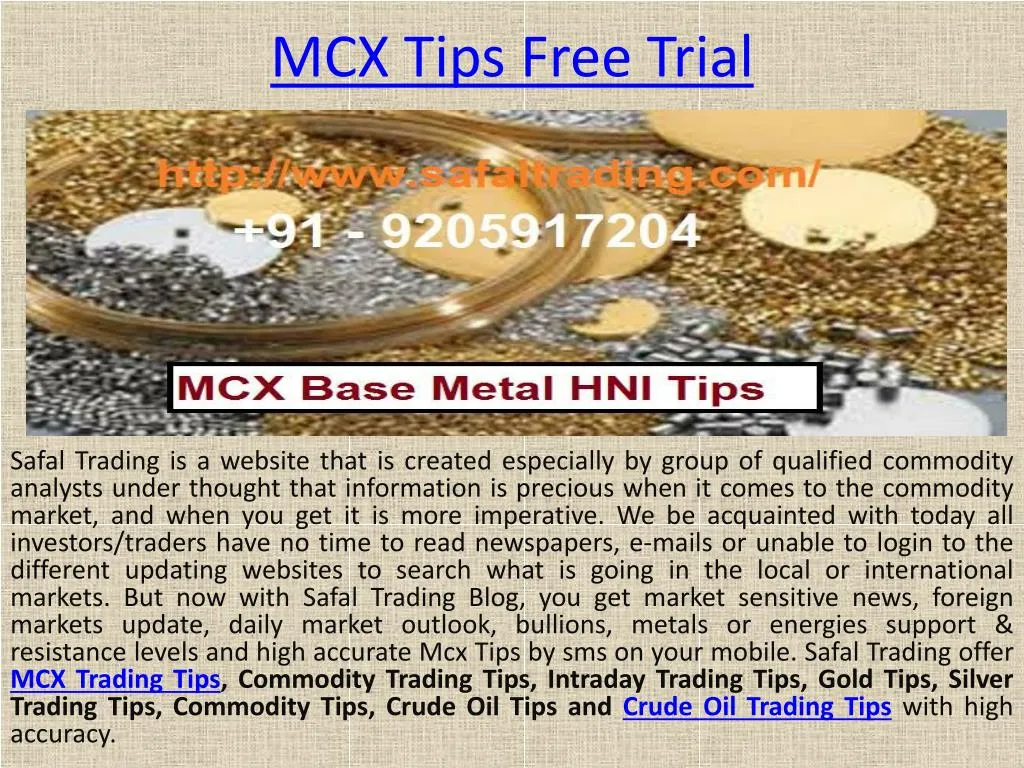 mcx tips free trial