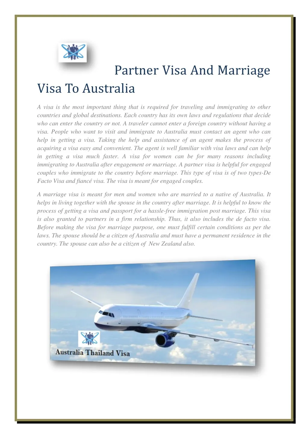 partner visa and marriage