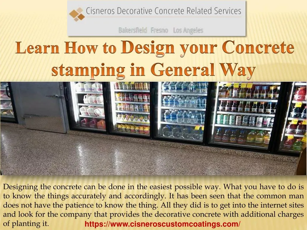 learn how to design your concrete stamping
