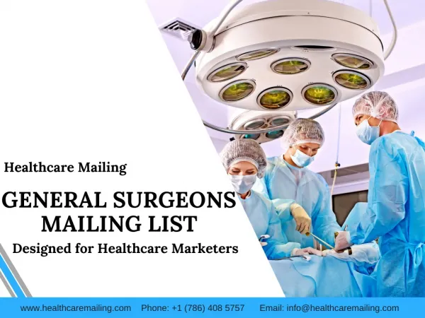 General Surgeons Mailing List