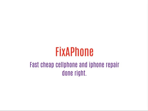 FixAPhone