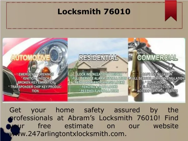 Locksmith In Arlington