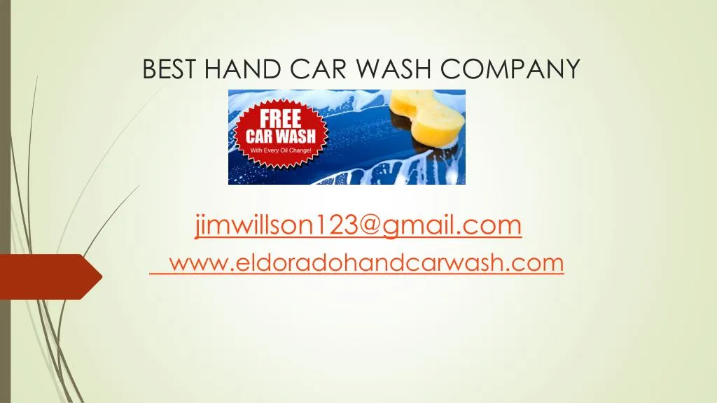 best hand car wash company