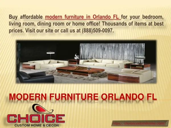 Modern Furniture Orlando FL