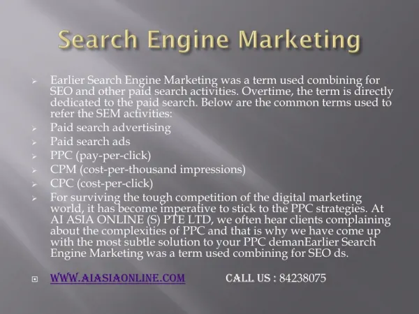 SEO Consultants, SEO specialist in Singapore, SEO Analyst, Search Engine Marketing