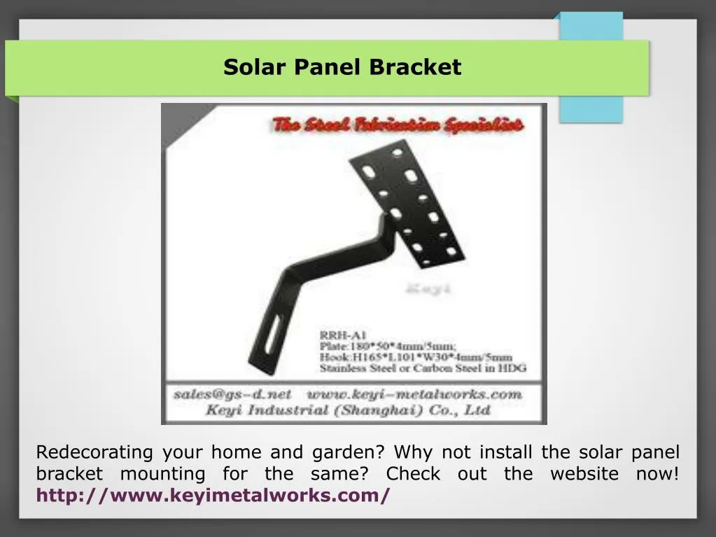solar panel bracket