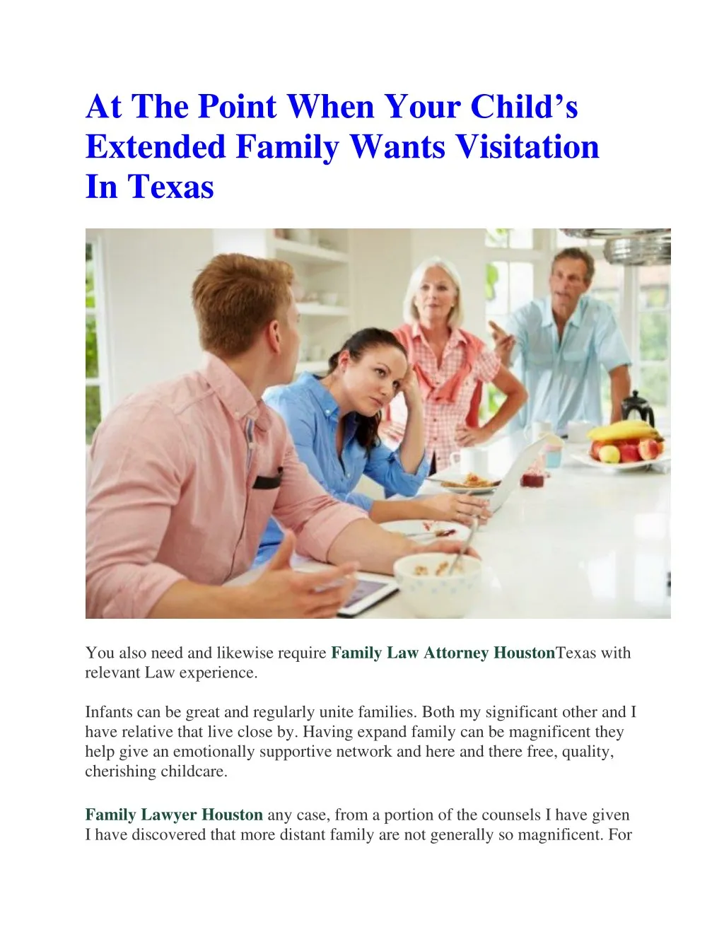at the point when your child s extended family