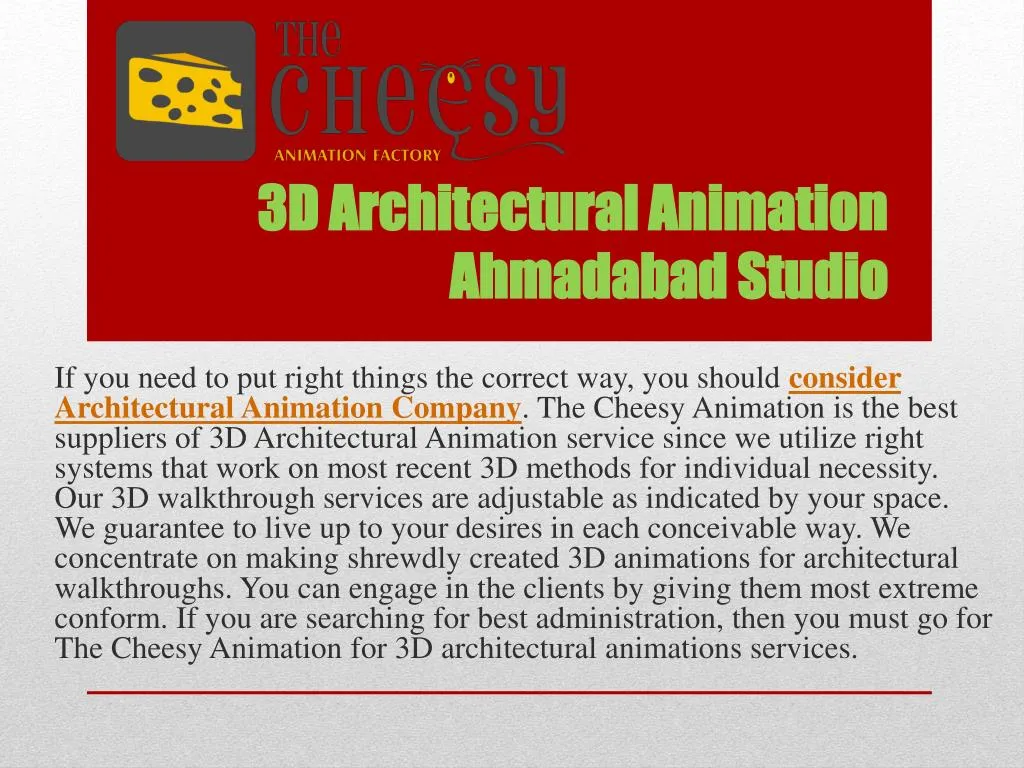 3d architectural animation ahmadabad studio