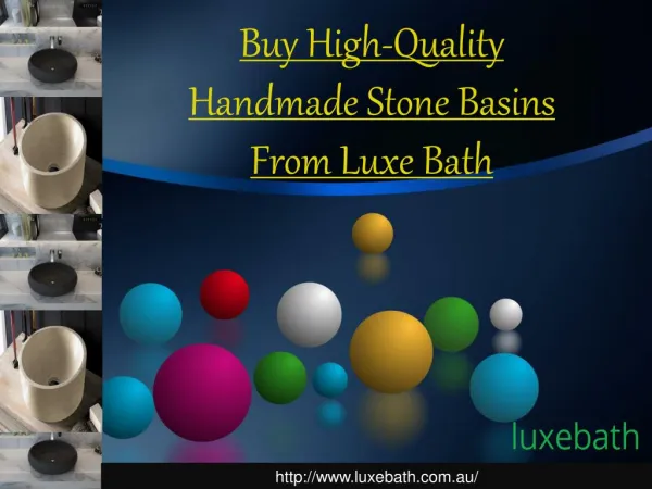 Buy High-Quality Handmade Stone Basins From Luxe Bath