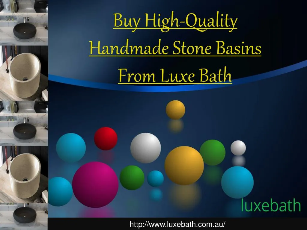 buy high quality handmade stone basins from luxe bath