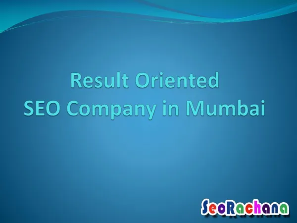 Result Oriented SEO Company in Mumbai