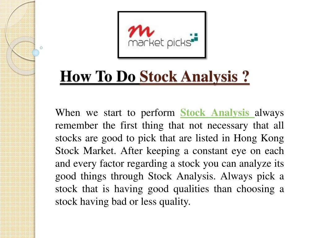 how to do stock analysis