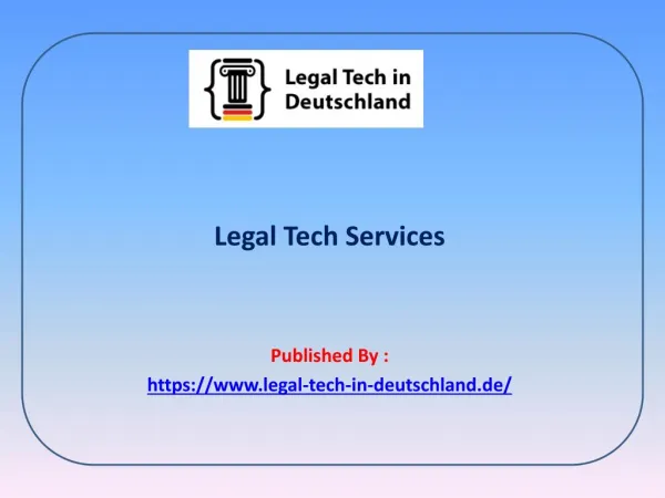 Legal Tech Services