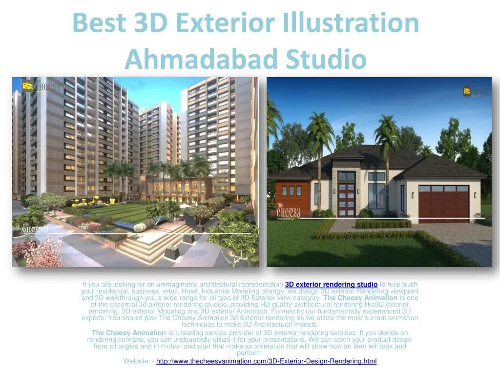 best 3d exterior illustration ahmadabad studio