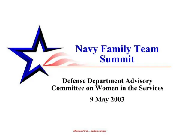Navy Family Team Summit