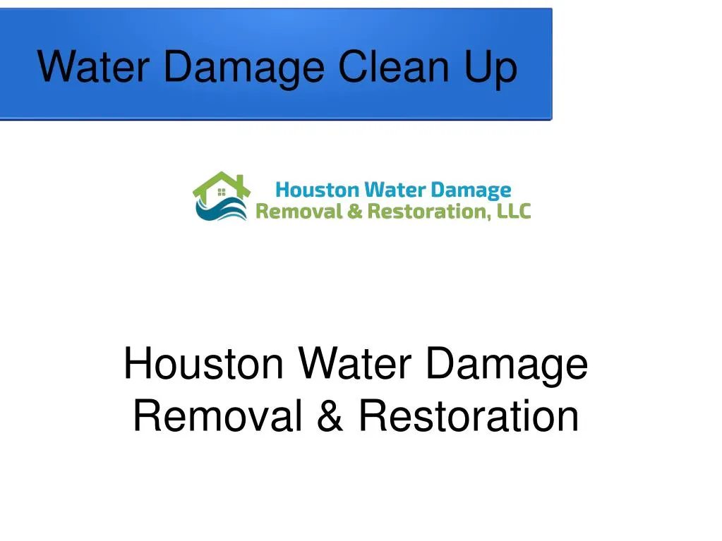 water damage clean up
