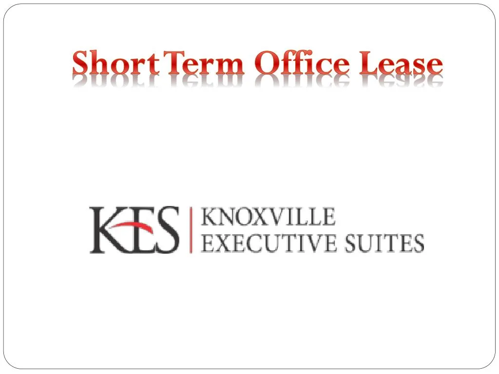 short term office lease
