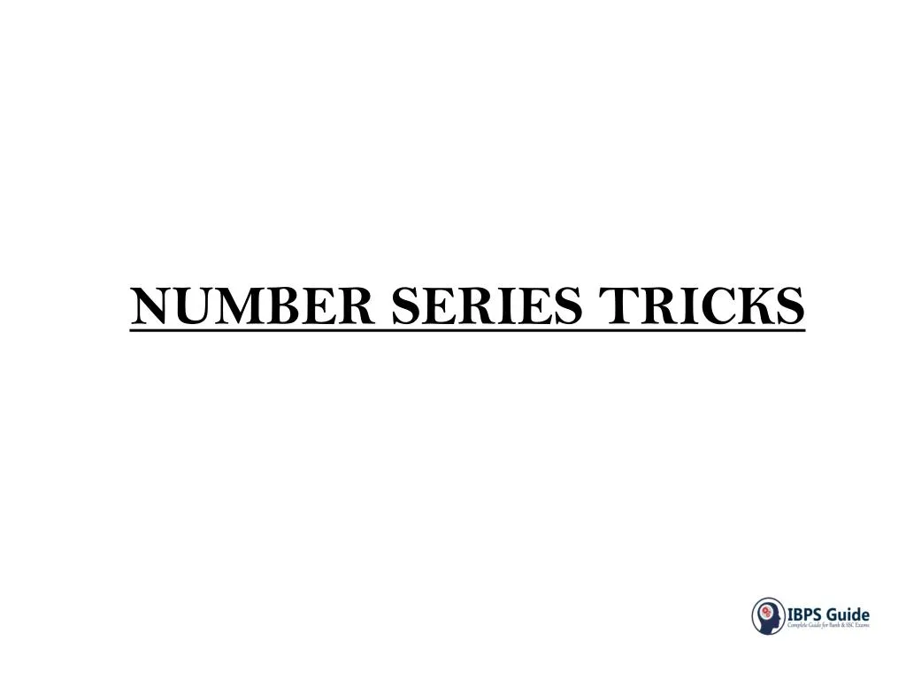 number series tricks